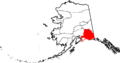 Map of Alaska highlighting Valdez-Cordova Census Area