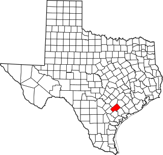 Map of Texas highlighting DeWitt County.svg