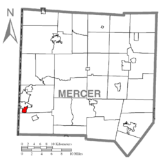 Map of Wheatland, Mercer County, Pennsylvania Highlighted.png