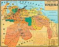 Mapa de los Estados Unidos de Venezuela