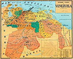 Archivo:Mapa de los Estados Unidos de Venezuela