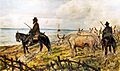 Maremma. Herdsmen leading cattle (1907), by Giovanni Fattori