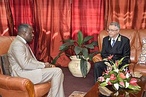 Archivo:Meeting with His Excellency Vladimir Nikolaevich Vinokurov, Ambassador of the Russian Federation to Dominica. 01