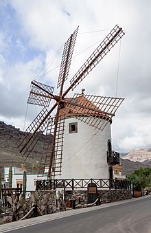 Archivo:Molino de Viento - Mogán - Gran Canaria