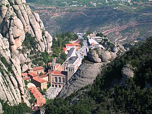 Archivo:Monestir de Montserrat vista Roca de St. Jaume