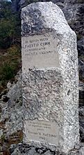 Monumento a Fausto Coppi al passo dell'Agerola (NA)