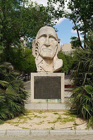 Archivo:Monumento a Vicente Aleixandre - Glorieta Presidente Garcia Moreno - Madrid 03