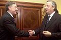 Néstor Kirchner y Horst Kohler-México-12 de enero de 2004