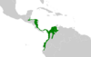 Thamnophilus atrinucha map.svg