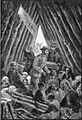 Visit of King Alfonso XII to victims affected by the 1884 earthquake