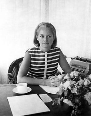 1969 Wells Rich Greene File Photo of Mary Wells Lawrence at her desk.jpg