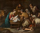 Archivo:Adoration of the Shepherds, Murillo (Prado Museum)