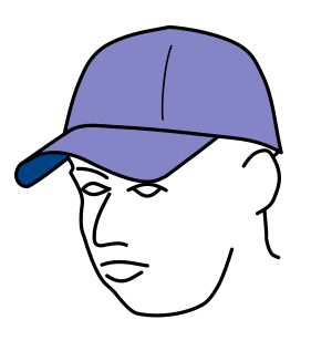 Archivo:Baseball cap line drawing