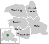 Mapa del distrito de Mitte