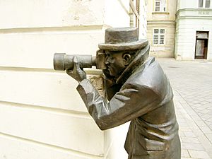 Archivo:Bratislava Bronze Paparazzo