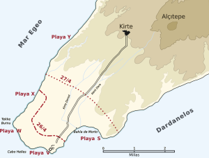 Archivo:Cape Helles landing map-es