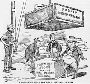 Archivo:Cartoon-a dangerous place for public servants to work