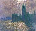 Claude Monet, Londres, Le Parlement, Reflets sur la Tamise, 1905, huile sur toile, Musée Marmottan Monet, Paris