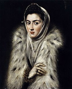 El Greco, Dam i päls.jpg