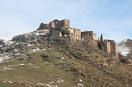 Vista de Erillcastell desde el este.