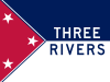 Flag of Three Rivers, Michigan.svg