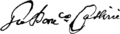 Giovanni Domenico Cassini signature