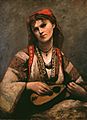 Gypsy Girl with Mandolin, by Jean-Baptiste-Camille Corot