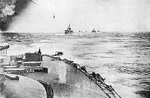 Archivo:Japanese Fleet Proceeding Toward The Baltic Fleet