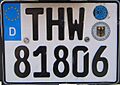 Kfz-Kennzeichen THW