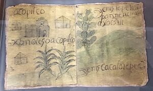 Archivo:Lámina 26 del códice Techialoyan Cuauhximalpan