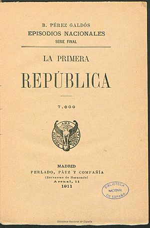 Archivo:La Primera República 1911 Pérez Galdós