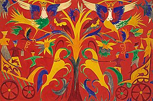 Archivo:Little wedding by N. Goncharova 01