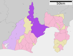 Location of Shizuoka city Shizuoka prefecture Japan.svg
