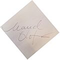 Maud Olofssons autograf beskuren