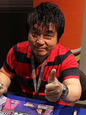 Archivo:Motohide Eshiro at Anime Expo 2016, cropped