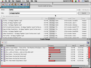 Napster running on an original iBook (2001-03-11).png
