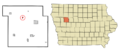 Sac County Iowa Incorporated and Unincorporated areas Early Highlighted