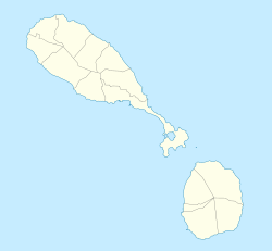 Basseterre ubicada en San Cristóbal y Nieves