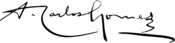 Signature of Carlos Gomes.svg
