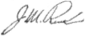 Signature of Jeremiah McLain Rusk (1830–1893)