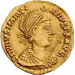 Archivo:Solidus Majorian Ravenna (obverse)