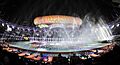 The artistes performing, at the closing ceremony of XIX Commonwealth Games-2010 Delhi, at Jawaharlal Nehru Stadium, in New Delhi on October 14, 2010