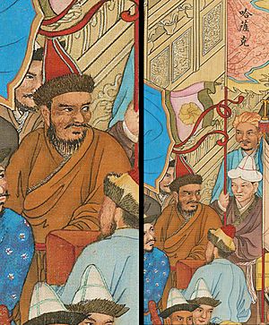 Archivo:万国来朝图 (Khazak delegates in Peking in 1761)