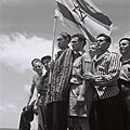 19450715 Buchenwald survivors arrive in Haifa
