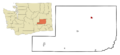 Adams County Washington Incorporated and Unincorporated areas Ritzville Highlighted