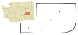 Adams County Washington Incorporated and Unincorporated areas Ritzville Highlighted.svg