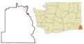Asotin County Washington Incorporated and Unincorporated areas Asotin Highlighted