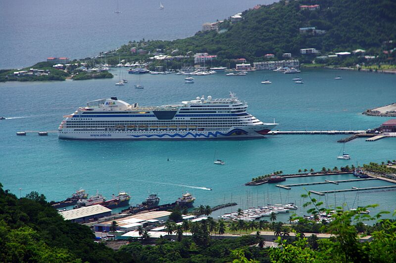 BVI-road town blick zum hafen