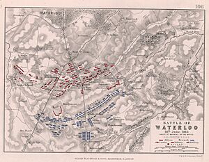 Archivo:Battle of Waterloo, 18 June 1815 - sheet 1st, morning of the battle (Alison)