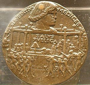 Archivo:Bertoldo di giovanni, medaglia della congiura dei pazzi (seconda metà del XV secolo)